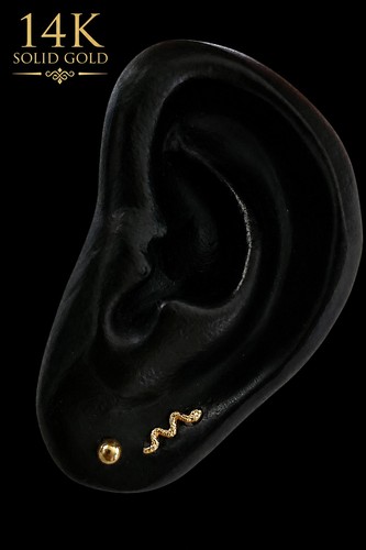 Orecchini perno serpente - orecchini,