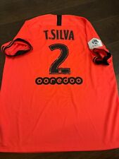 PSG thiago silva shirt maillot maglia nuova con etichetta XL orange france