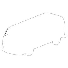 GUARNIZIONE DEFLETTORE APRIBILE PORTA ANT. DX VW T2 08/67- 07/79