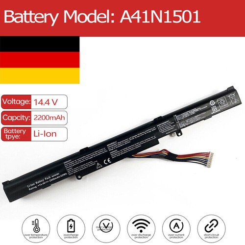 Batteria a41n1501 per asus - per,
