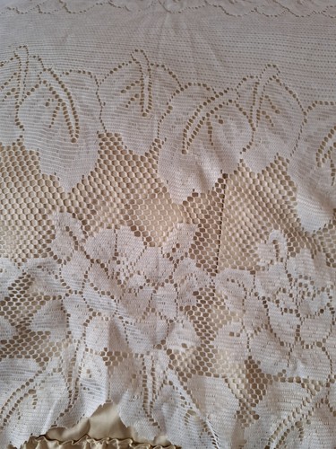 Vintage machine worked cotton - machine,