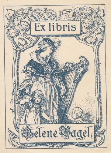 Exlibris bookplate klischee - exlibris,