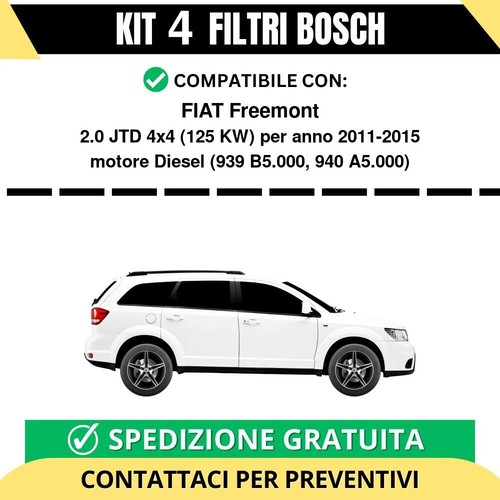 Kit filtri bosch fiat - filtri,