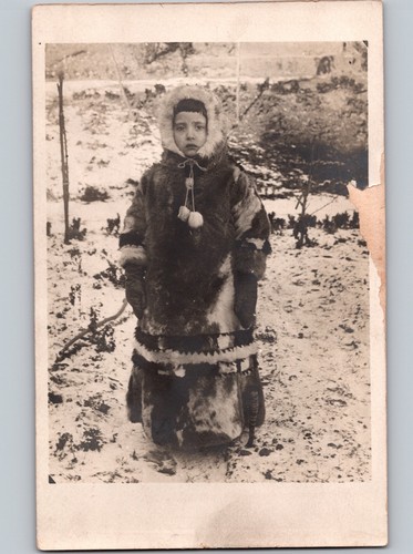 C1915 inuit eschimese ragazza - c1915,