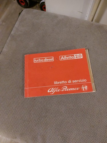 Libretto servizio alfa - libretto,