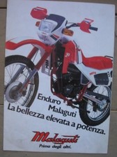MALAGUTI ENDURO MDX MEX  MGX 50 SCHEDA TECNICA SALES BROCHURE MOTO CASCHI KIWI