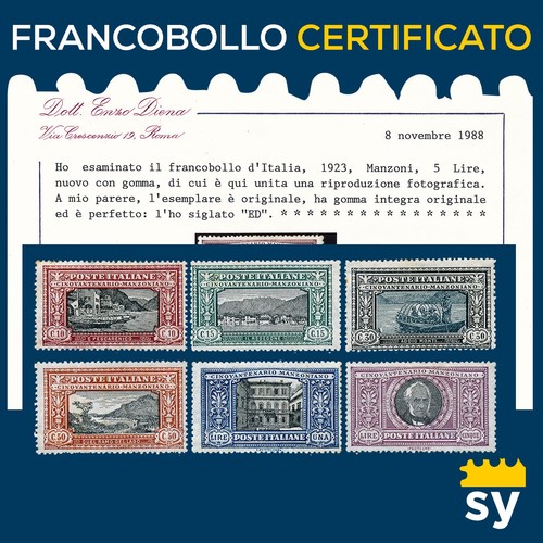Italia regno 1923 manzoni - italia,