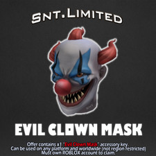 Roblox evil clown mask all - roblox,