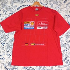 MICHAEL SCHUMACHER VINTAGE T SHIRT ORIGINALE TG L F1 MAGLIA DA COLLEZIONE PILOTA