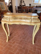 Piccola consolle laccata e dipinta stile veneziano - primi '900