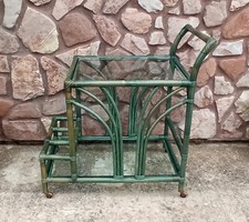 Carrello portavivande vintage in Bambù