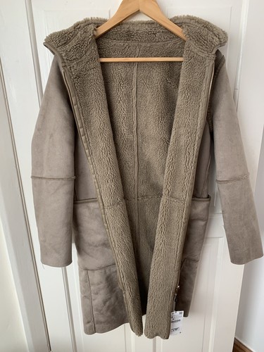 Cappotto teddy zara beige - cappotto,
