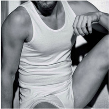 3 Pezzi Canottiera Coveri Uomo Spalla Larga ET1102 in Cotone Pettinato