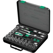 Wera 8100 SC 2 Set Cricchetti Zyklop Speed, Trazione 1/2", Metrico, 37 Pezzi