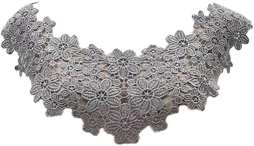 Collare pizzo ricamato - in,
