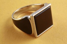 Anello Uomo Nero Pietra con