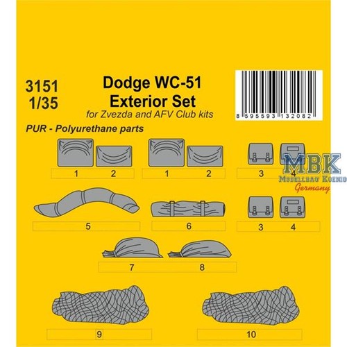 Cmk cmk3151 dodge set - dodge, wc-51