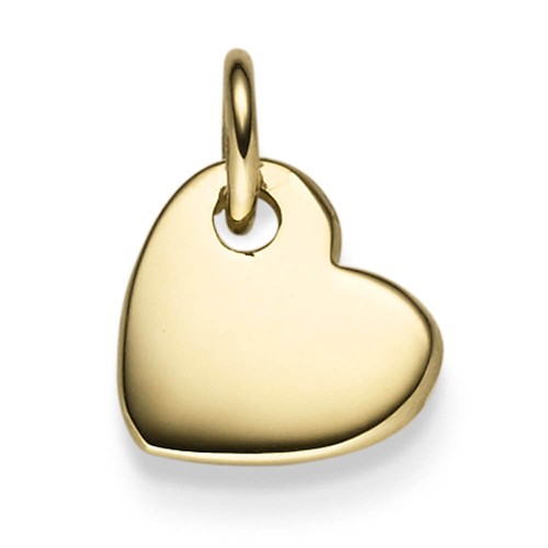 Ciondolo cuore 5x11mm - ciondolo, 15,5x11mm