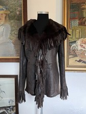 Giacca in vera pelle pelliccia