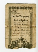 Banconota Regie Finanze di