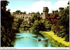 Warwick England Warwick Castle And River Avon Historic Treasures Postcard