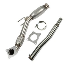 Downpipe acciaio inox 3" con 200 celle Sport-Kat Audi A3 8P TT VW Golf V VI + GTI