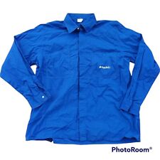 BELLISSIMA CAMICIA DA LAVORO FIAT AVIO XL ITALIAN VINTAGE WORKWEAR TWO POCKETS