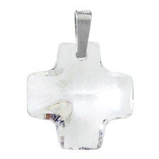 Ciondolo croce con cristallo