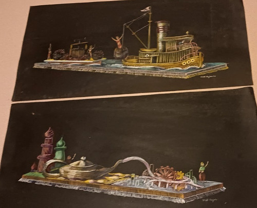 Due disegni firmati - , artisti