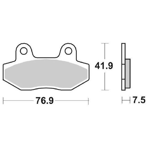 Coppia pastiglie freno sbs - pastiglie,