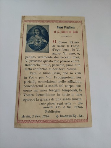 Sacro cuore gesù 1915 - cuore,