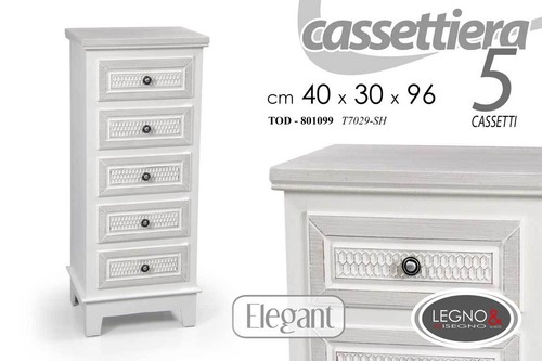 Cassettiera cassetti shabby - cassettiera,