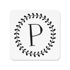 Lettera P Corona Floreale