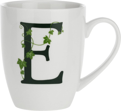 Tazza lettera bianco - -, e,