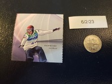 Francobollo Seth Wescott American snowboarder 2010 Mocambico