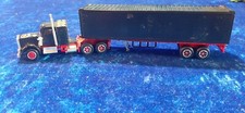 *M6 MAJORETTE VINTAGE ANNI 80 MACCHININE 1/100 KENWORTH TRUCK BLACK 1/87