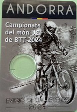 Andorra 2 euro coin card 2024
