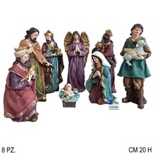 NATIVITA' PRESEPE SET 8 PZ CM