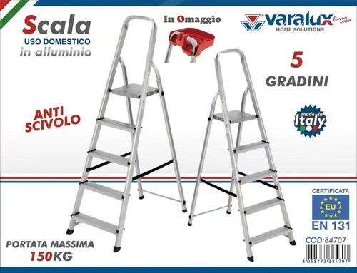 Varalux scala alluminio - scala, 5