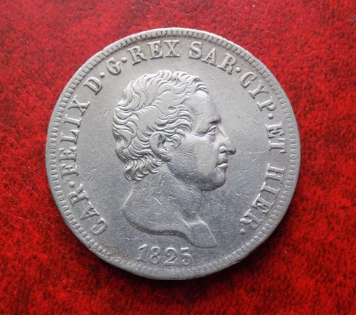 Lire 1825 zecca di torino - 5,