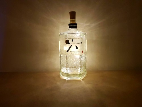 Roku gin bottle - roku,