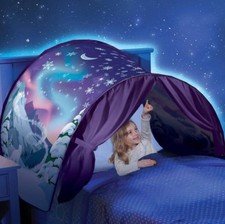 TENDA BAMBINI GIOCO LETTO PRINCIPESSA DEL GHIACCIO CAMERETTA STELLE NEVE FAVOLE