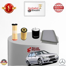 KIT TAGLIANDO 4 FILTRI MERCEDES CLASSE C 220 CDI W203 110KW DAL 2006 ->2007