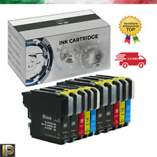 10 CARTUCCE COMPATIBILI BROTHER LC985 DCP J125 J315 J515 MFC J220 J265 J410 J415