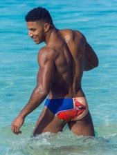 Slip da bagno uomo sexy labbra