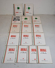 BRIDGE D'ITALIA RIVISTA MENSILE 1962/1963 LOTTO 15 NUMERI GIOCO CARTE SC88