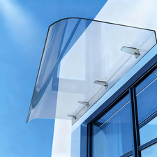 Pensilina Curva Trasparente in