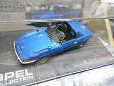 OPEL GT Aero aperto Targa blu blue 1969 studio IXO Altaya 1:43