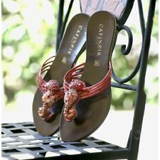 SANDALI CIABATTE  PELLE  N* 39 Cavalluccio Marino