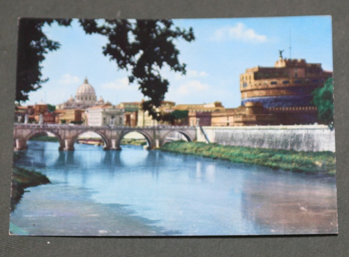 Cartolina epoca ponte e - ponte,